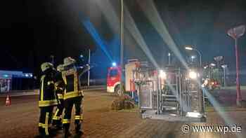 Nächtlicher Brand im Gewerbegebiet Enste in Meschede - WP News