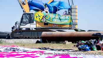 Klimaprotest am geplanten LNG-Terminal Wilhelmshaven