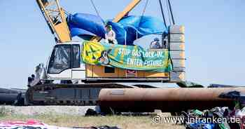 Klimaprotest am geplanten LNG-Terminal Wilhelmshaven