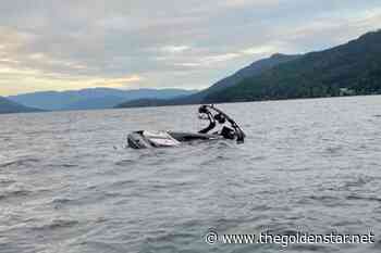 Boat capsizes on Shuswap Lake - Golden Star