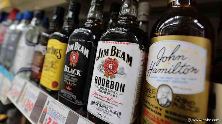 Jim Beam maker says some customers trading down, others still paying more for high-end liquor - CNBC