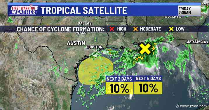 Tropical low in Gulf likely to impact Texas