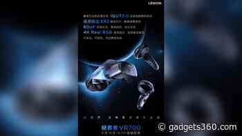 Lenovo Legion VR700 Headset Specifications Teased Ahead of August 18 Launch