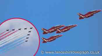 Red Arrows to fly over East Lancs - where you can see the flypast