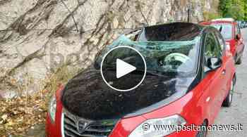 Positano, un masso colpisce un auto a Fiume della Noce, chi la risarcisce? - Positanonews - Positanonews