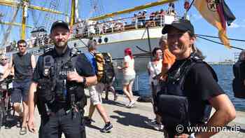 Einen Tag auf Streife auf der Hanse Sail 2022: Beamte sorgen für Sicherheit