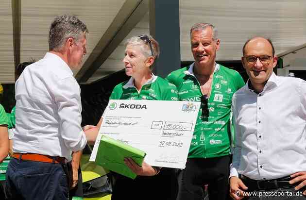 ŠKODA AUTO Deutschland spendet 15.000 Euro an das Charity-Rad-Event Tour der Hoffnung