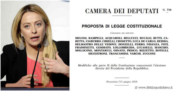 Il nuovo capo dello Stato sognato da Meloni: elezione diretta, mandato di cinque anni e poteri di governo (con la sfiducia costruttiva)