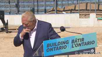 Doug Ford just swallowed a bee while talking about the possibility of privatizing health care