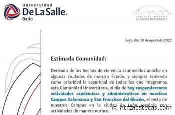 Suspenden clases en Gto. Tec de Monterrey, La Salle Bajío… - NTR Zacatecas .com