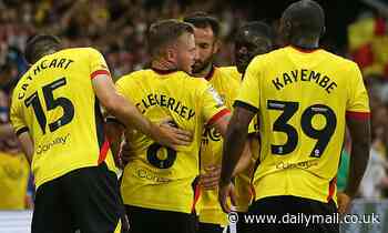 WATFORD 1-0 BURNLEY: Tom Cleverley's late first-half goal climbs the Hornets to top spot