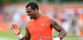 Deshaun Watson is warming up, readying to start vs. Jaguars