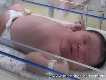 Um bebezão em Sapiranga: Mariana nasceu pesando mais de 5,5 quilos - Martin Behrend