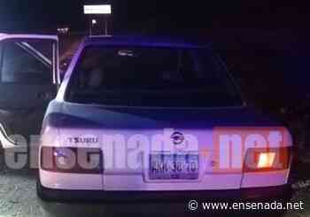 Encuentran encajuelado en auto abandonado en la Ruta del Vino en Ensenada - Ensenada.net