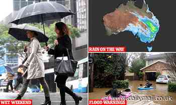 Weather Sydney, Melbourne, Brisbane, Adelaide: What time rain bomb will strike - Daily Mail