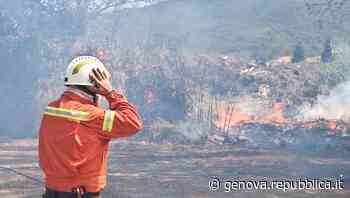 Incendio di Albenga, l'origine è dolosa; anche un drone per controllare le fiamme - La Repubblica
