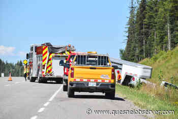 No injuries after truck with horse trailer goes off road near Quesnel - Quesnel - Cariboo Observer