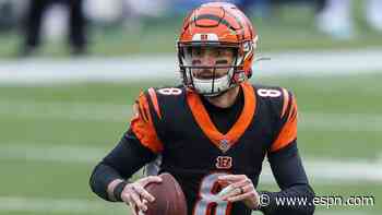 Bengals backup QB Allen leaves with concussion