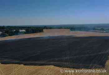 Power cut and field fire after pylon fault - Kent Online