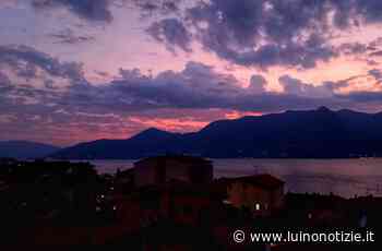 I colori del tramonto su Luino, la foto è di Giuliana Aschei - Luino Notizie