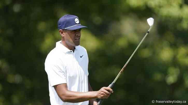 Spaun leads playoff opener; Scheffler, McIlroy miss cut