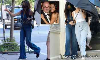 Salman Rushdie's fourth wife Padma Lakshmi is pictured out in NYC after former spouse was stabbed