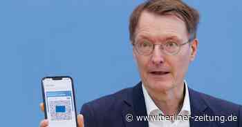 Laut CovPassCheck-App: Lauterbach zuletzt vor 271 Tagen geimpft - Berliner Zeitung