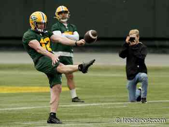 Jon Ryan getting his kicks in with the Edmonton Elks - Regina Leader Post