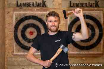 Young entrepreneur strikes target with new axe-throwing venue and “rage room” in Swansea - Development Bank of Wales