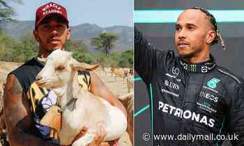Lewis Hamilton enjoys a break from Formula 1 in beautiful Rwanda two weeks from Belgian Grand Prix - Daily Mail