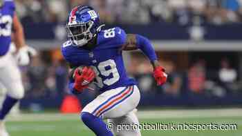 Giants hope to have Kadarius Toney back in a few days - NBC Sports