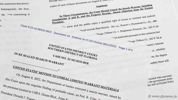 FBI seized 'top secret' documents from Trump home