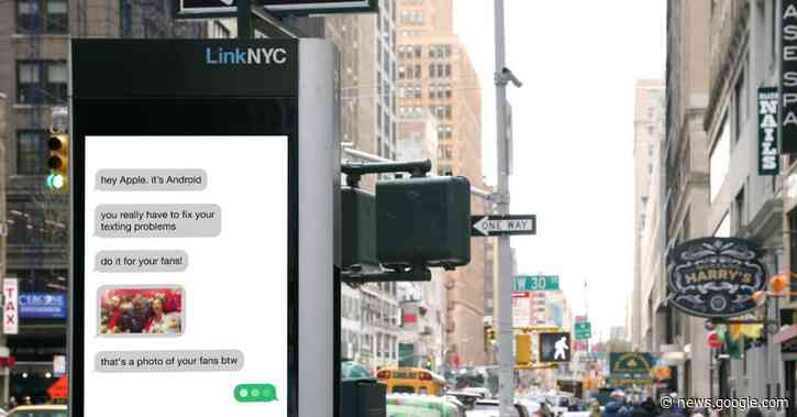 Google ad blitz brings ‘Get the Message’ RCS campaign to NYC - 9to5Google