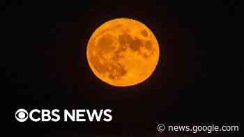 "Sturgeon moon" gives spectators around the world this year's last supermoon - CBS News
