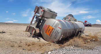 Vuelca pipa con 30 mil litros de diésel en carretera Sonoyta-SLRC - Proyecto Puente
