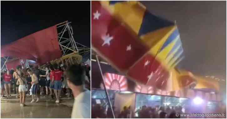 Il forte vento fa crollare il palco di un festival musicale: morto un ragazzo di 22 anni, altri 40 feriti a Valencia – VIDEO