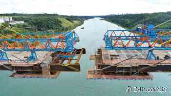 Faltam apenas 5 metros para a conclusão da nova ponte Brasil-Paraguai - 24H News