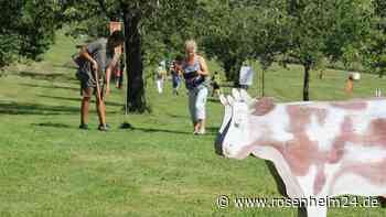 Ferienkinder mit den Aiblinger Tauschfreunden zum Bauerngolfen!