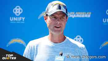 Top Quotes | Brandon Staley, Joshua Kelley & Larry Rountree III on Excitement for Preseason Opener - Chargers.com