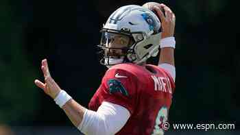 Mayfield starts for Panthers, Darnold tosses TD