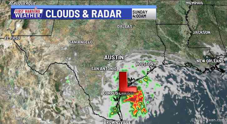 Very little rain in Central Texas from the Gulf low