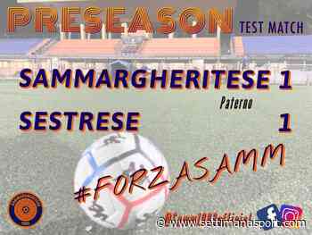 SAMMARGHERITESE C'è subito la firma di Davide Paterno sul buonissimo pareggio maturato in amichevole contro la Sestrese - SettimanaSport