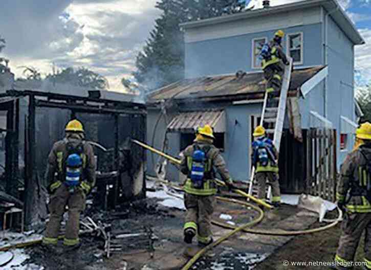 Thunder Bay Fire Rescue Rapid Attack Knocks Down Shed Fire on Broadway
