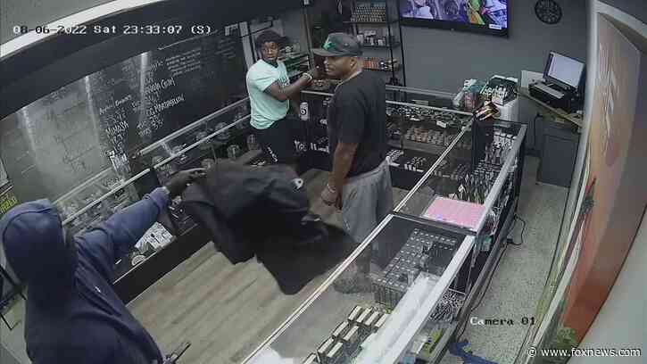 Oklahoma police release security video of armed robbery at weed dispensary