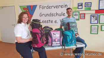 Grundschule Leeste: Förderverein sammelt Ranzen für bedürftige Kinder - WESER-KURIER
