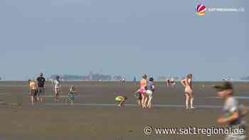 VIDEO | Sommerhitze an der Nordsee: Touristen genießen das Wetter in Cuxhaven - Sat.1 Regional