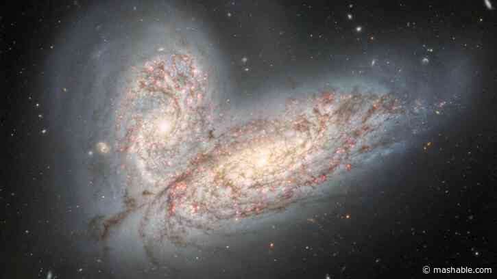 These 2 magnificent galaxies are about to collide