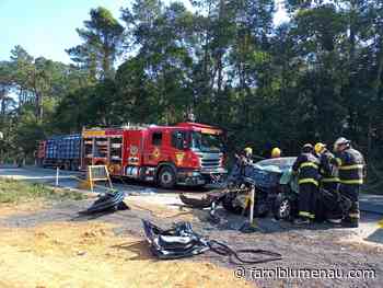 Motorista morre em acidente na BR-470 em Indaial - Farol Blumenau