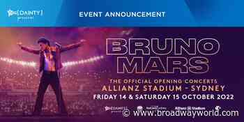 Bruno Mars to Open the Brand-New Allianz Stadium in Sydney - Broadway World