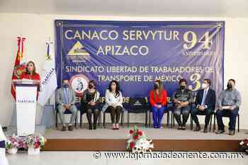 Asistió gobernadora Lorena Cuéllar al 94 aniversario de la Canaco–Apizaco - Tlaxcala - La Jornada de Oriente